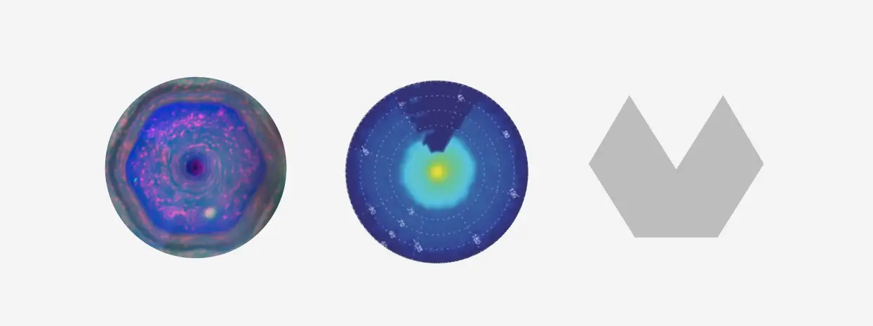 Saturn hexagon inspiration